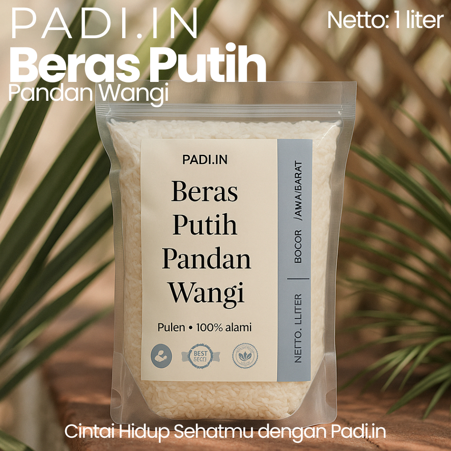 

Beras Putih Pandan Wangi 1 Liter – Wangi Harum dan Pulen, Cocok untuk Keluarga