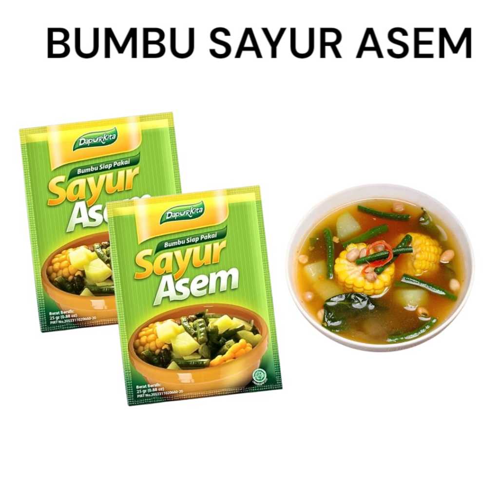 

Dapurkita Bumbu Sayur Asem Instan Siap Pakai 25 Gram