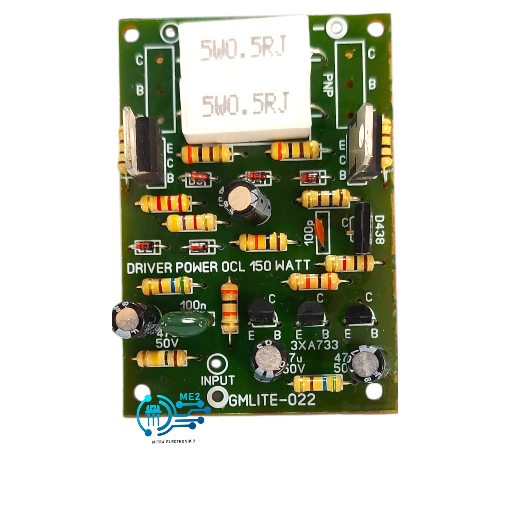Kit Driver Power Amplifier OCL Mono 150 Watt GMlite 022 Rakit power Amplifier Sendiri Cocok untuk so