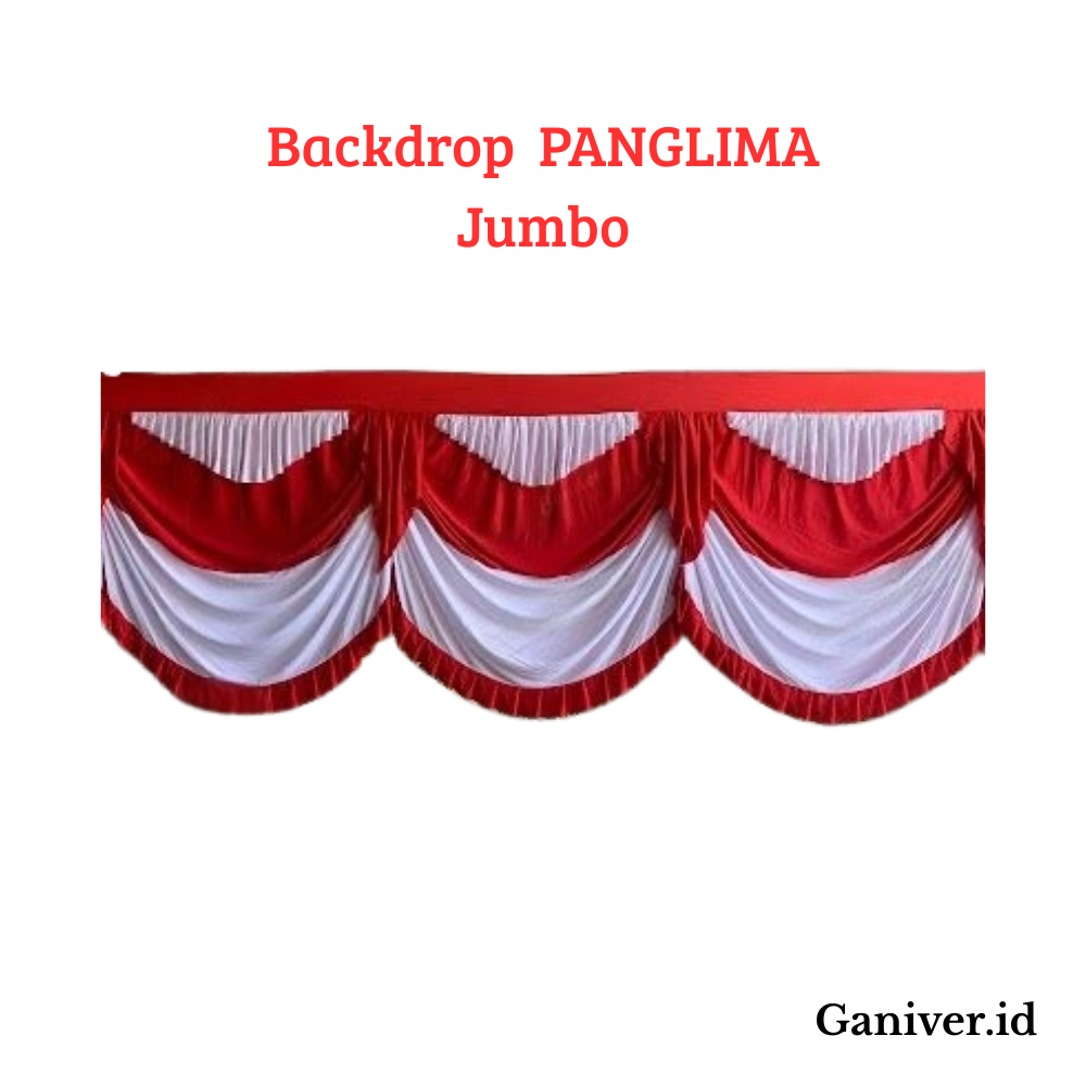 Backdrop Bendera Panglima Jumbo Dekorasi Atap Kantor Rumah Dinas