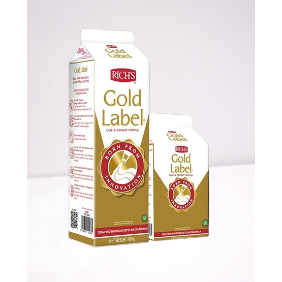 

(KHUSUS AREA SURABAYA - INSTANT) NEW - NON REPACK - Rich's Gold Label Whipping Cream / Non Dairy Whipped Cream