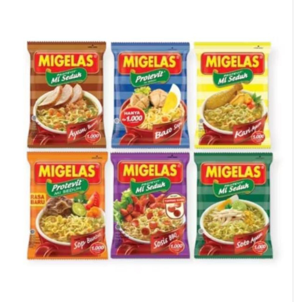 

Mie Gelas 1 Renceng isi 15 pcs / Aneka Rasa Migelas