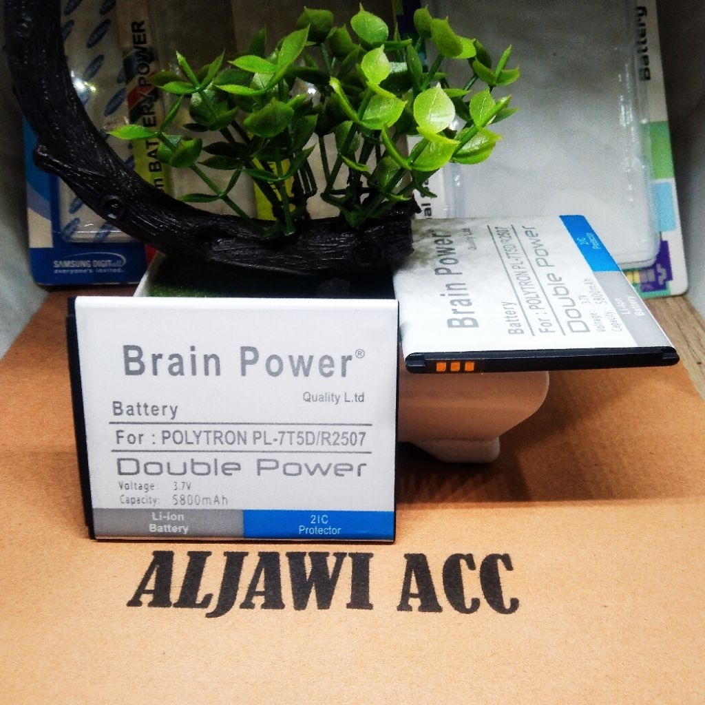 Batre Batere Baterai Battery Polytron Rocket T3 R2507 PL-7T5D Original Battery Hp