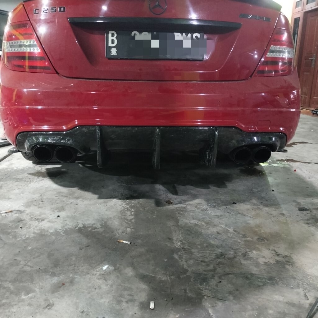 diffuser mercedes benz w204 carbon porged