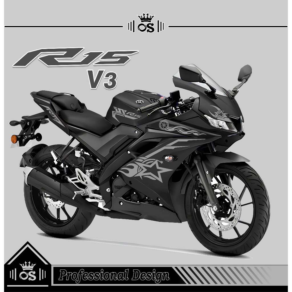 STRIPING R15 V3 / MTF 38 / STIKER CUTTING / STIKER MOTOR R15 / STIKER YAMAHA R15 V3/ STIKER