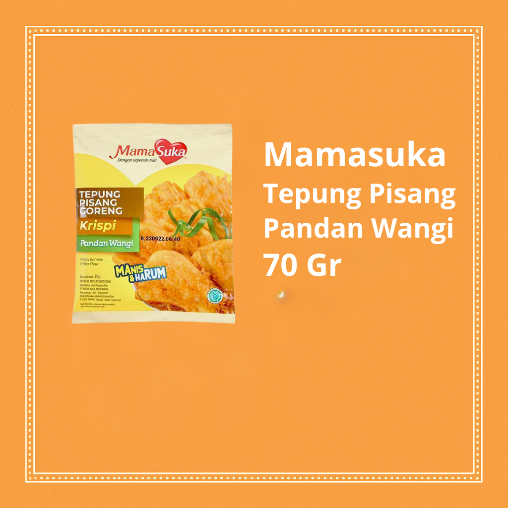 

Mamasuka Tepung Pisang Goreng Pandan 70gr – Harum Pandan Gurih dan Renyah