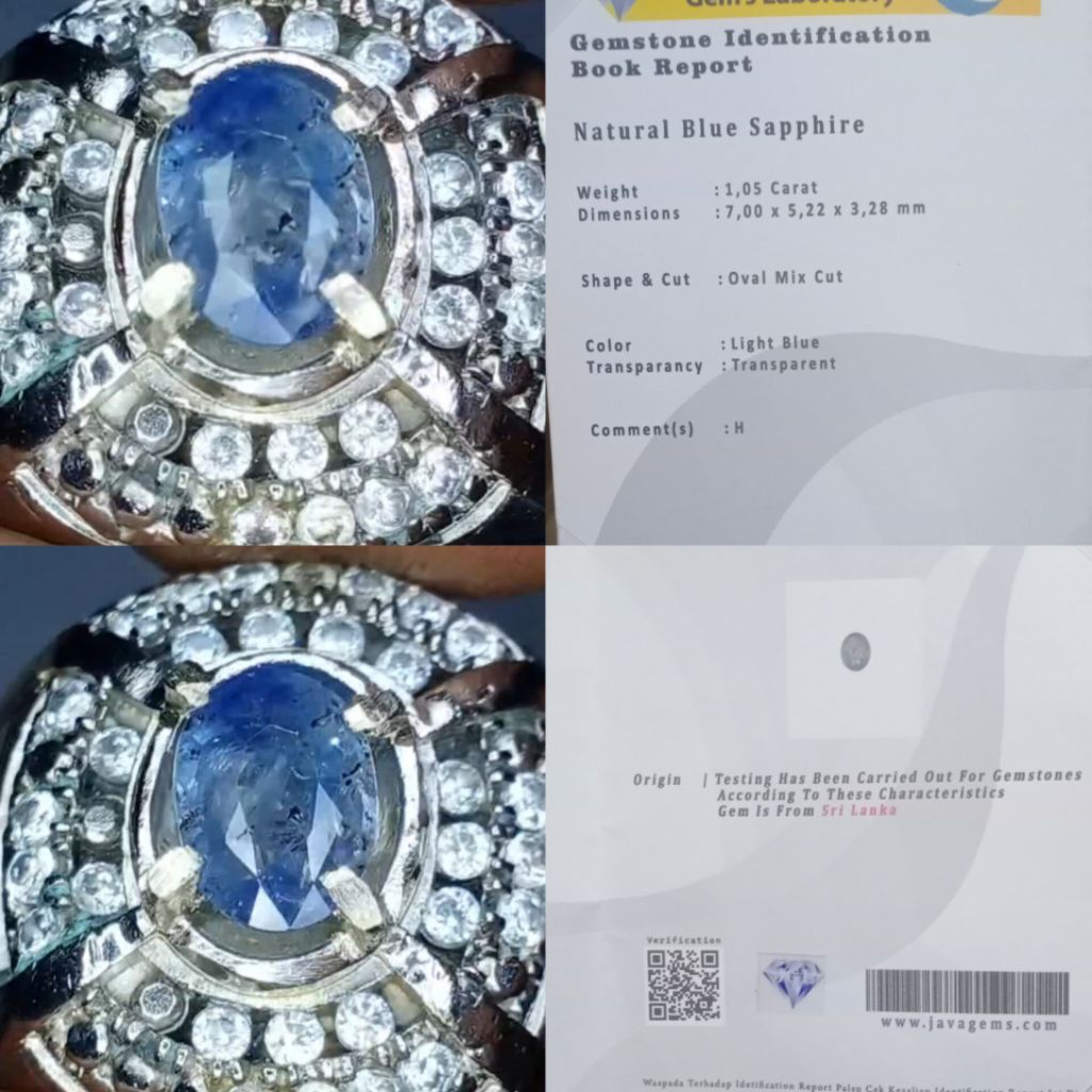 Natural Blue Sapphire Srilangka