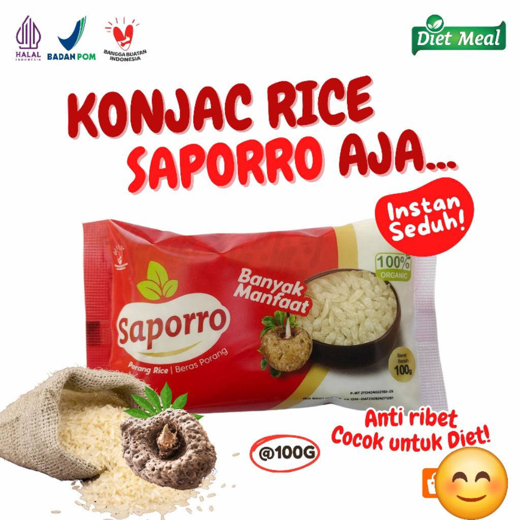 

Beras Porang Shirataki Saporro 100 gram