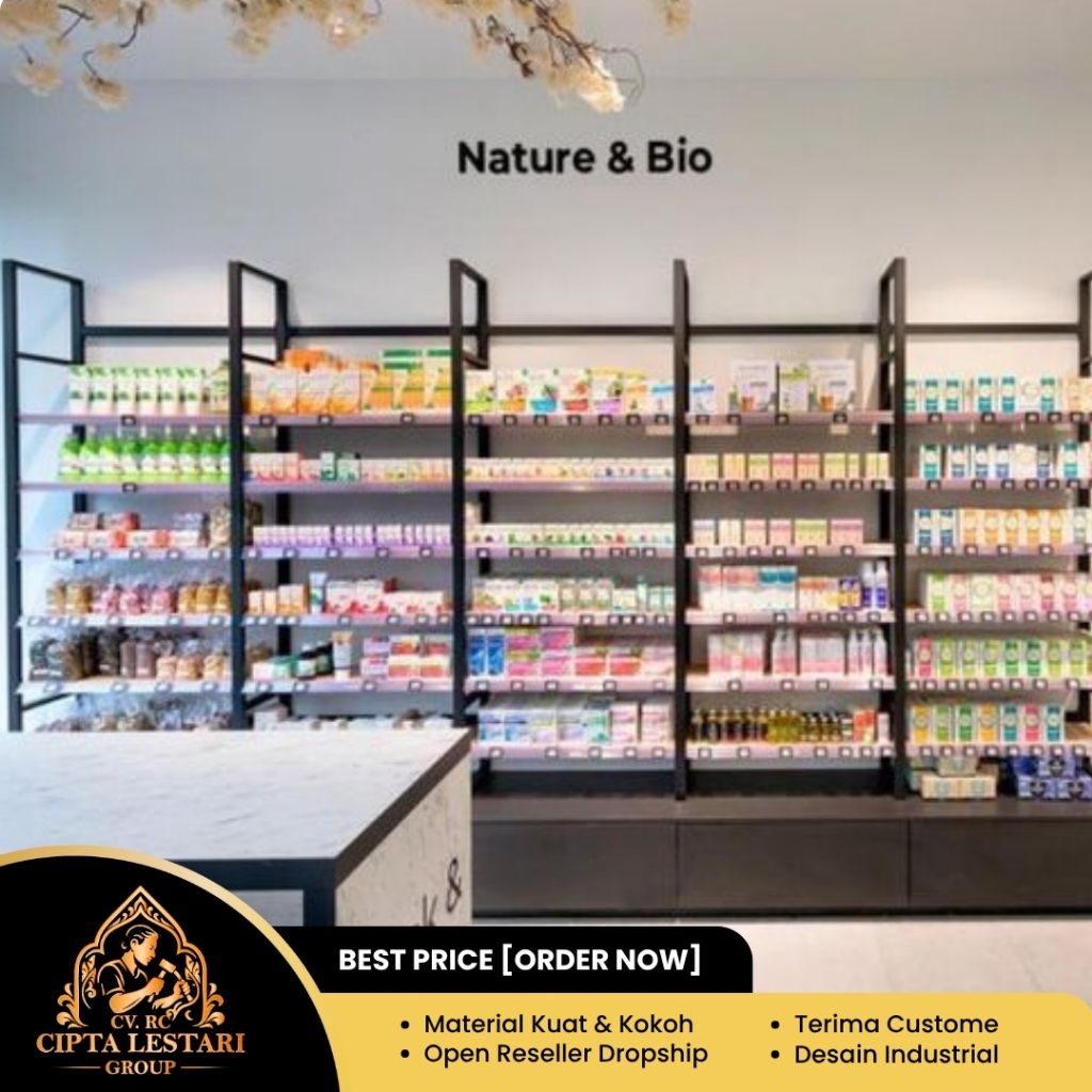 Rak Display Cosmetik|Rak Toko|Rak Gondola|Rak Display