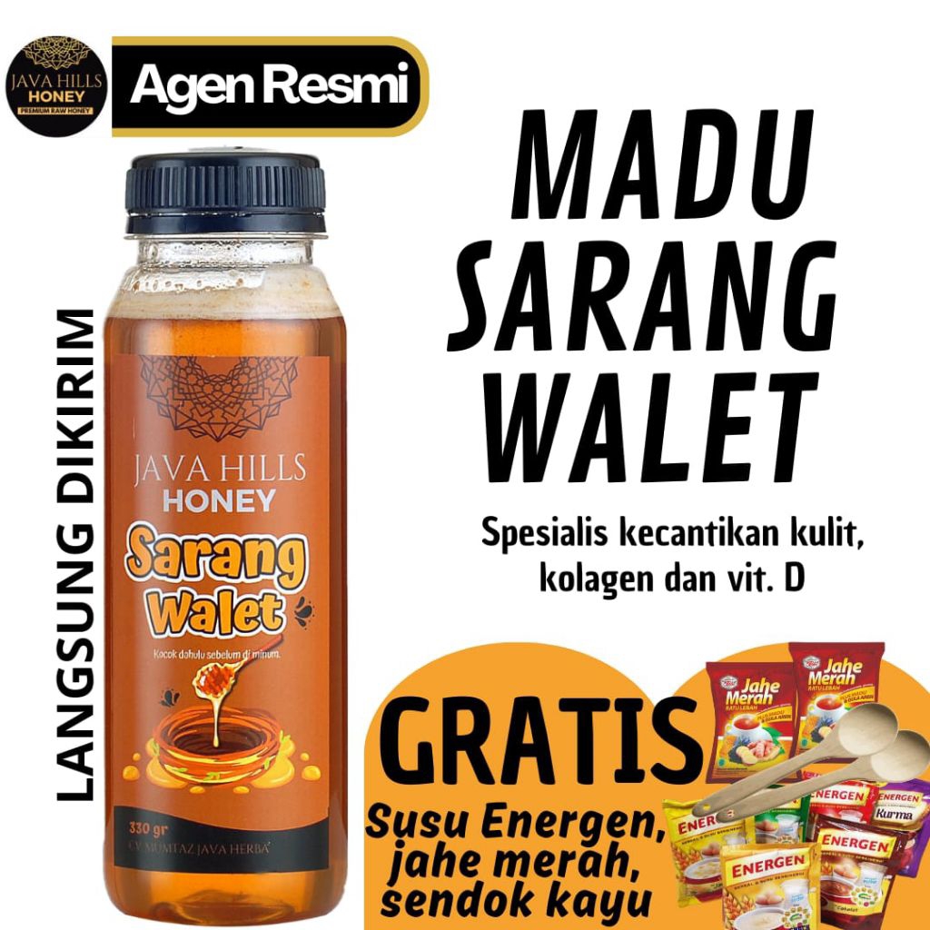 

JAVA HILLS HONEY MADU SARANG WALET - KESEHATAN KULIT, TINGGI KALSIUM DAN KOLAGEN, PASCA OPERASI