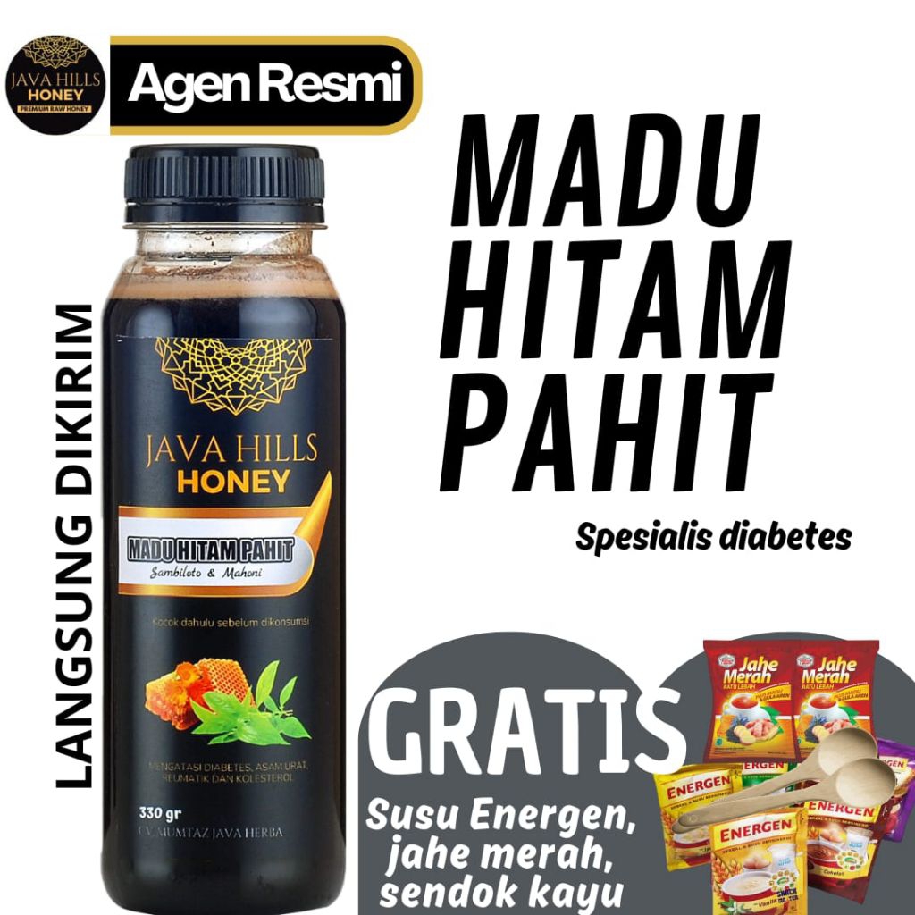 

JAVA HILLS HONEY MADU HITAM PAHIT - DIABETES, KOLESTEROL, HIPERTENSI