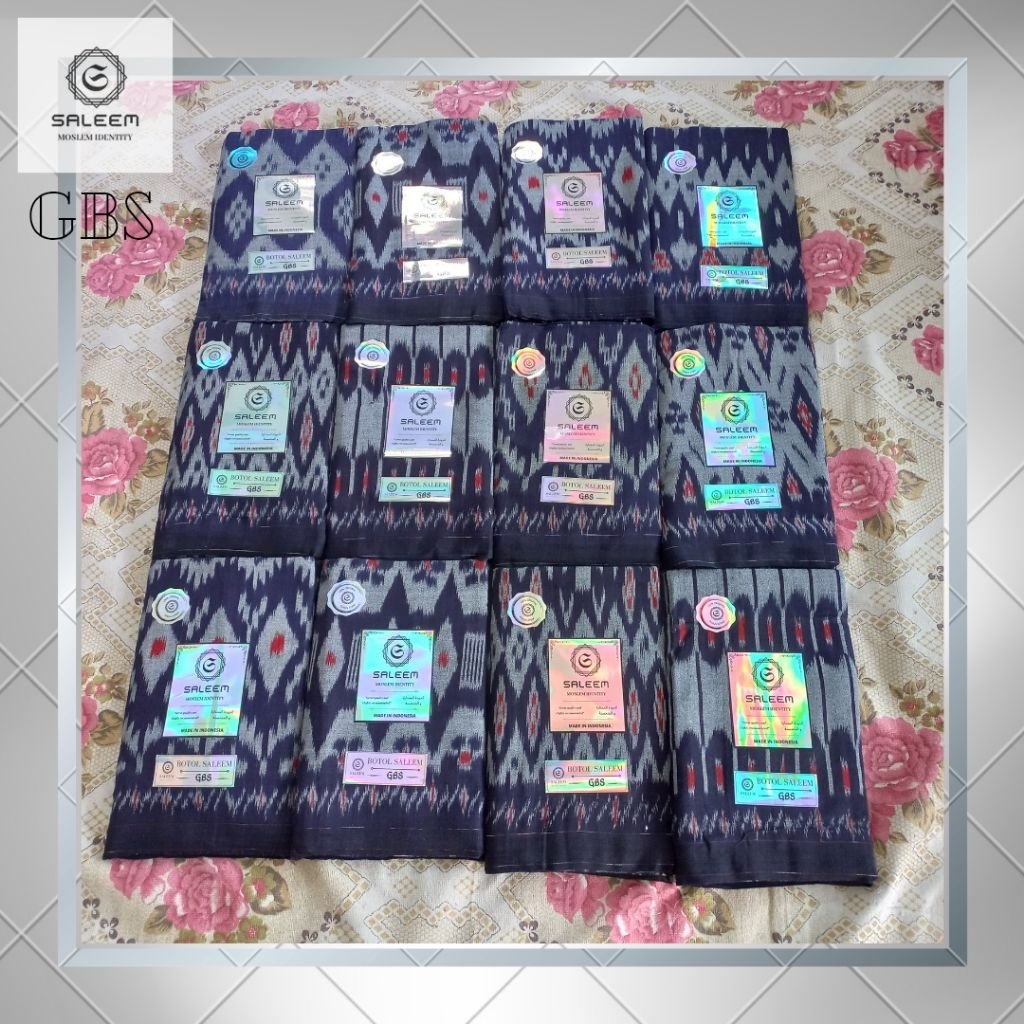 KHUSUS BIRU - Sarung goyor Saleem BIRU - GOYOR ATBM - GOYOR JAHITAN TENGAH 100% ORIGINAL