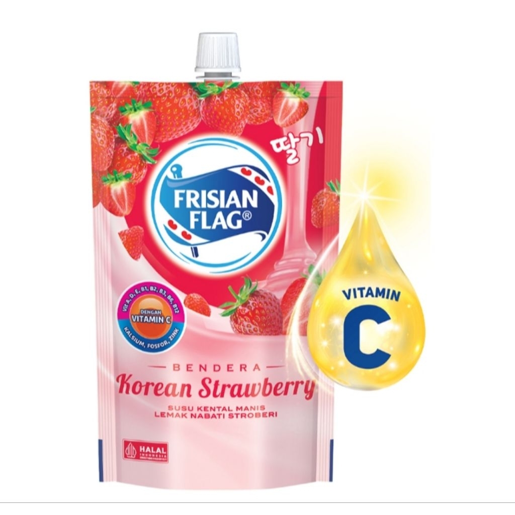 

FRISIAN FLAG Kental Manis Korean Strawberry 260 g