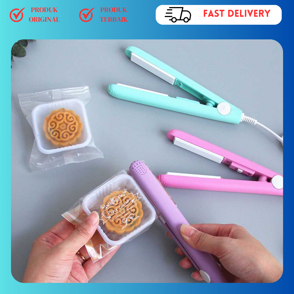 Hand Heat Sealer Plastik Portable Mini 20W Alat Pres Plastik Mini