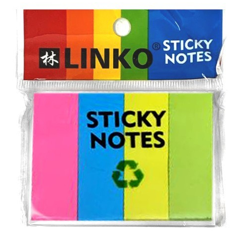 

FILM MARKER LINKO/ STICKY NOTES 51x38mm 4 WARNA / MEMO TEMPEL / PAGE MARKER