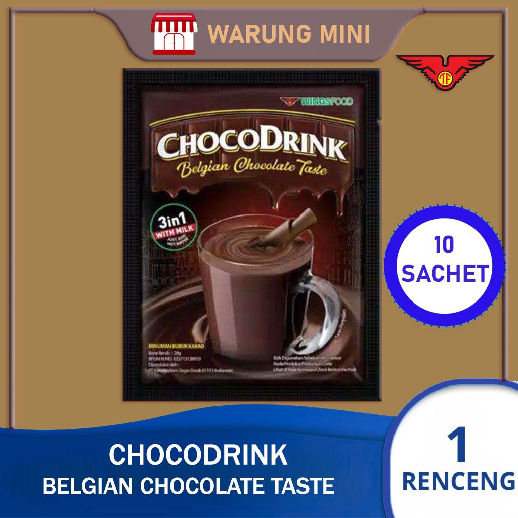 

CHOCO DRINK BELGIAN CHOCOLATE ISI 10 SACHET