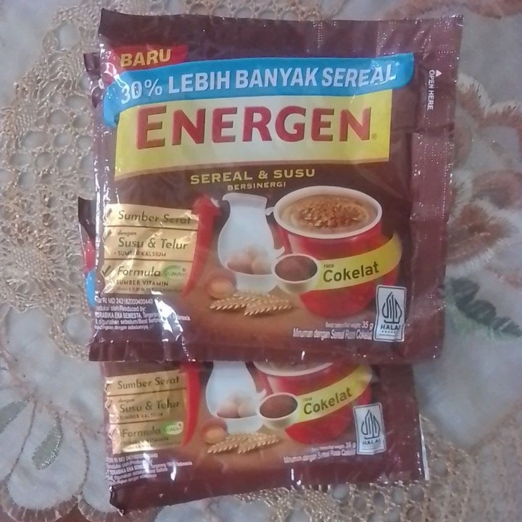 

Energen coklat/vanila