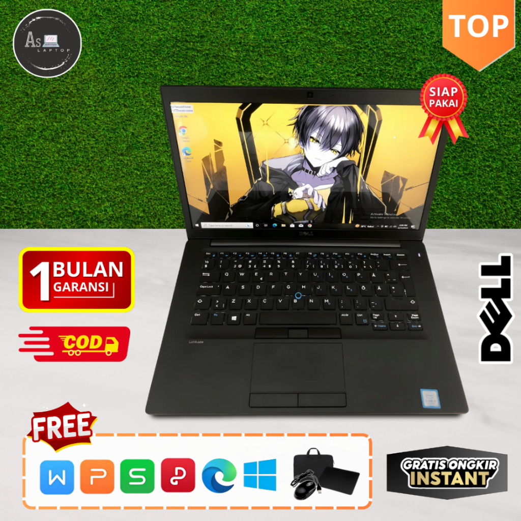 Laptop Dell Latitude 7320 7400 7480 Core i5 i7 Layar 14" Inch Second Mulus Bergaransi dan Berkualita