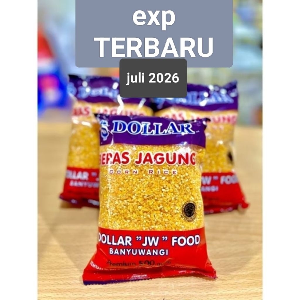 

BERAS JAGUNG DOLLAR 500gr ORIGINAL BANYUWANGI