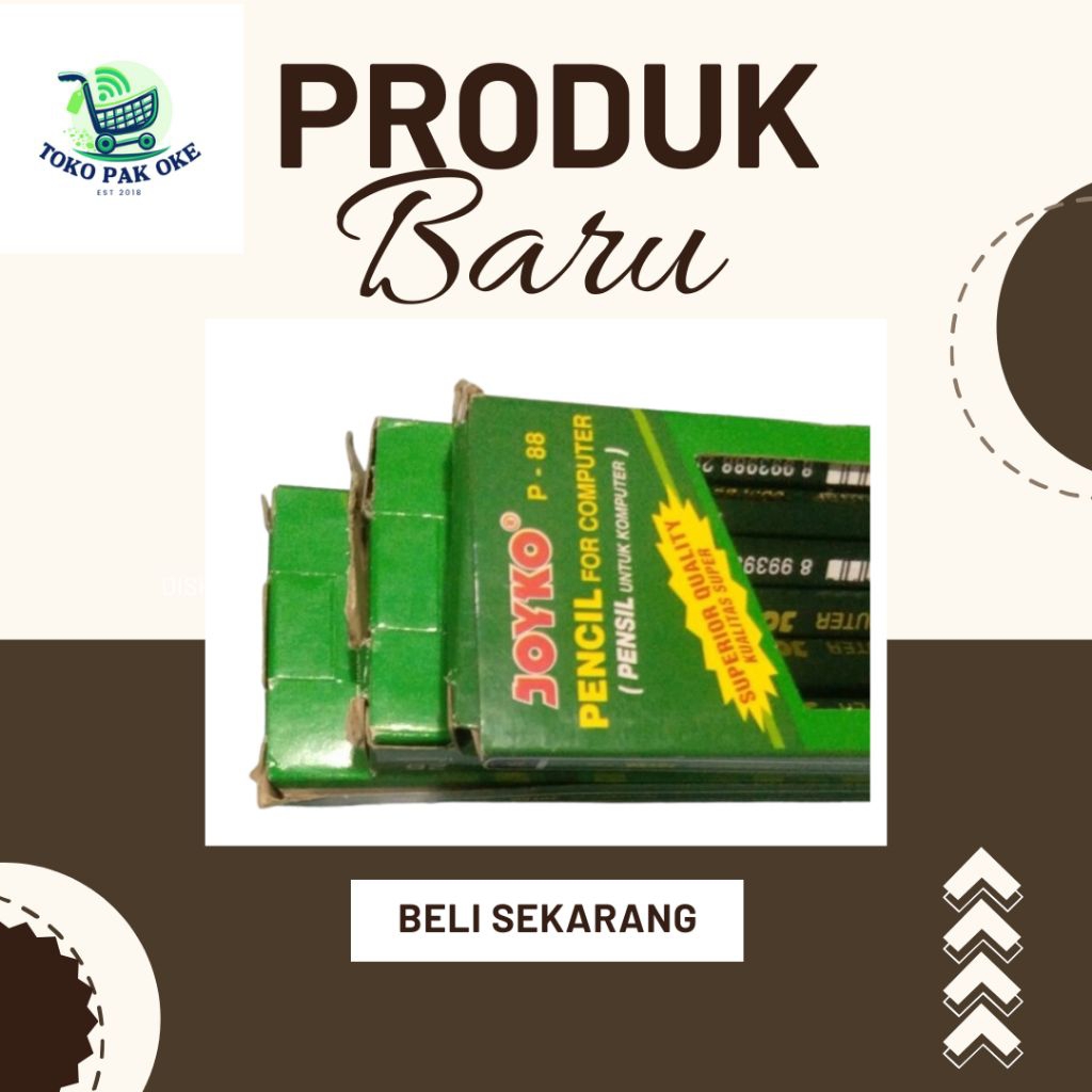 

Pensil Joyko 2B P-88 bisa satuan bisa 1 pack isi 12pcs