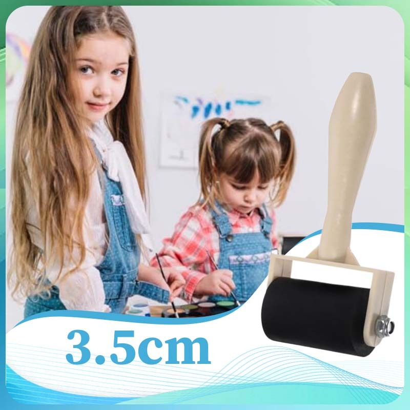 

3.5cm Roller Rubber Roller Rubber Karet Roler Roll Grafis V-Tec Untuk Printmaking Anak