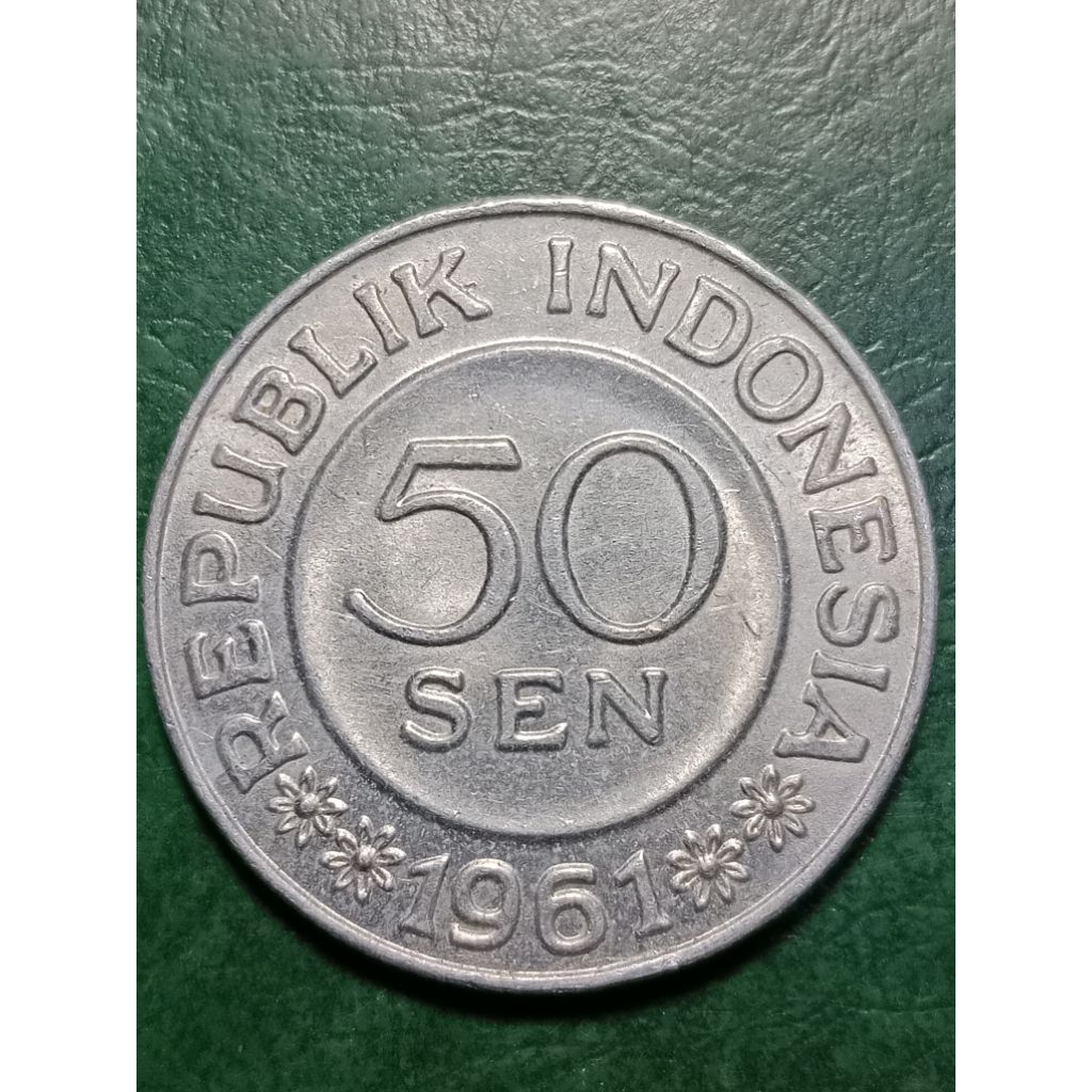 Koin Indonesia 50 sen Aluminium Tahun 1961