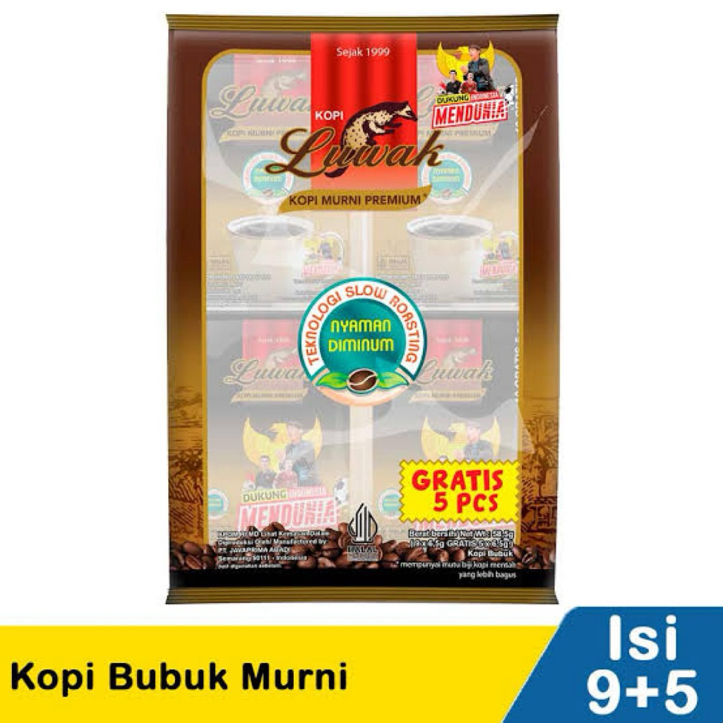 

Luwak Kopi Murni Premium 6.5gr Beli 9 Gratis 5