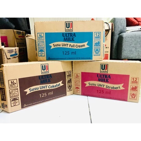 

( KARTON ) UHT SUSU ULTRA MILK isi 40 x 125ml