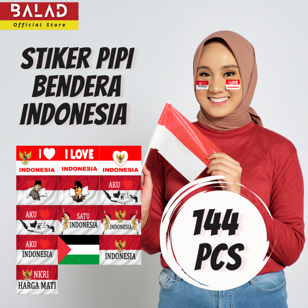 

STIKER PIPI BENDERA INDONESIA KEMERDEKAAN HUT RI 17 AGUSTUS
