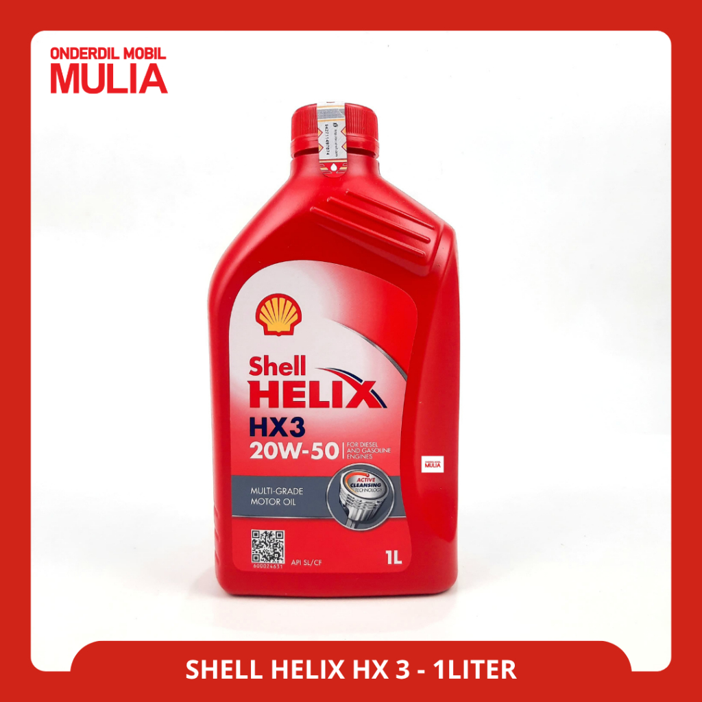 OLI  SHELL HELIX HX3 1LITER SAE 20W-50 SHELL HX 3