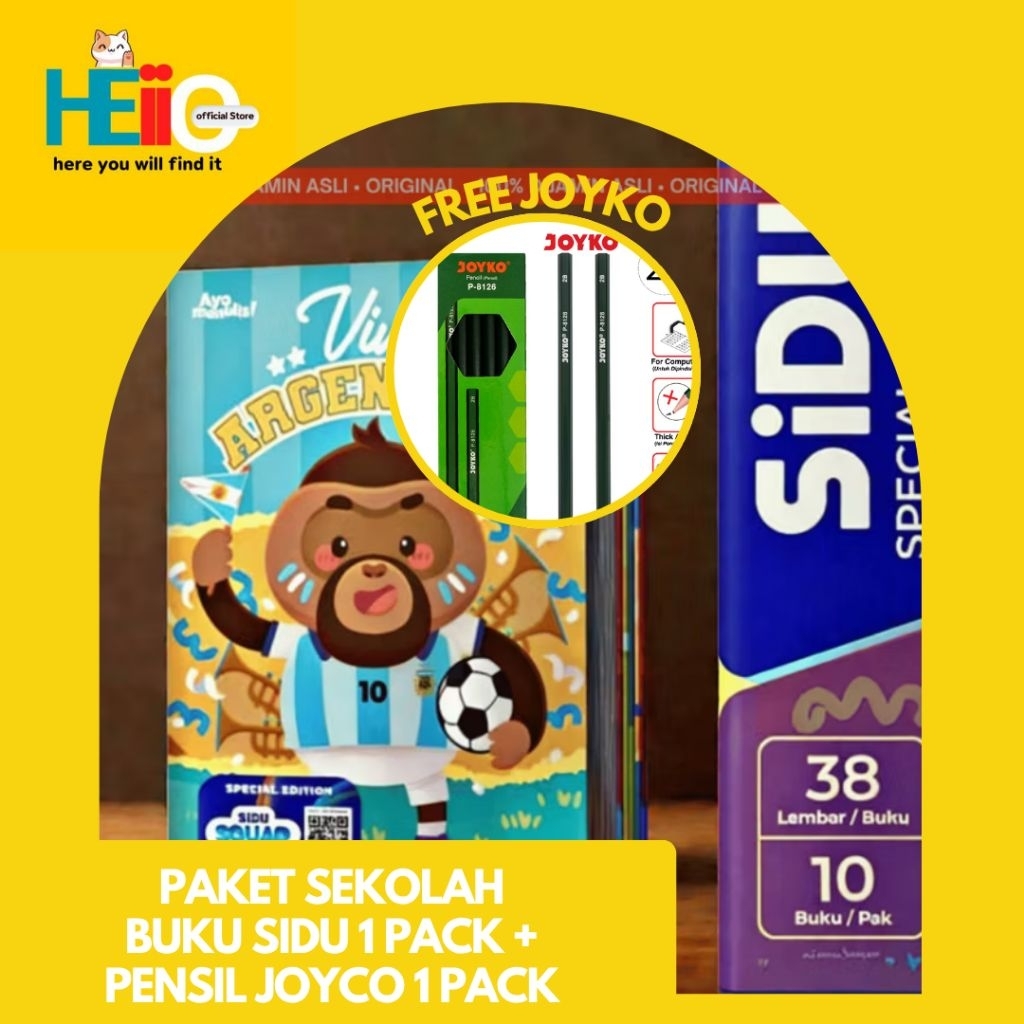 

BUY 1 GET 1 PAKET ALAT SEKOLAH 1 SET BUKU FREE PENCIL