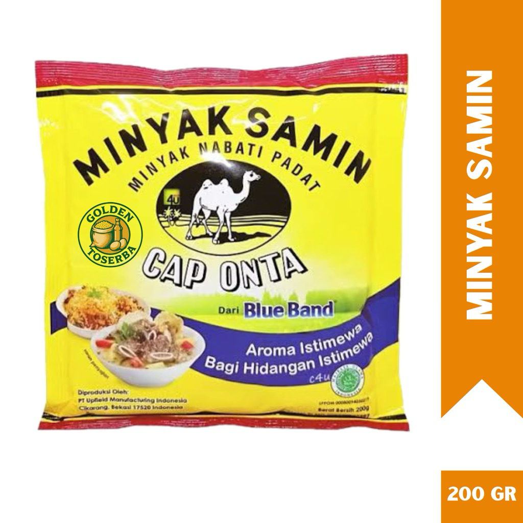 

MINYAK SAMIN CAP ONTA 200 gram Blue Band MURAH HALAL