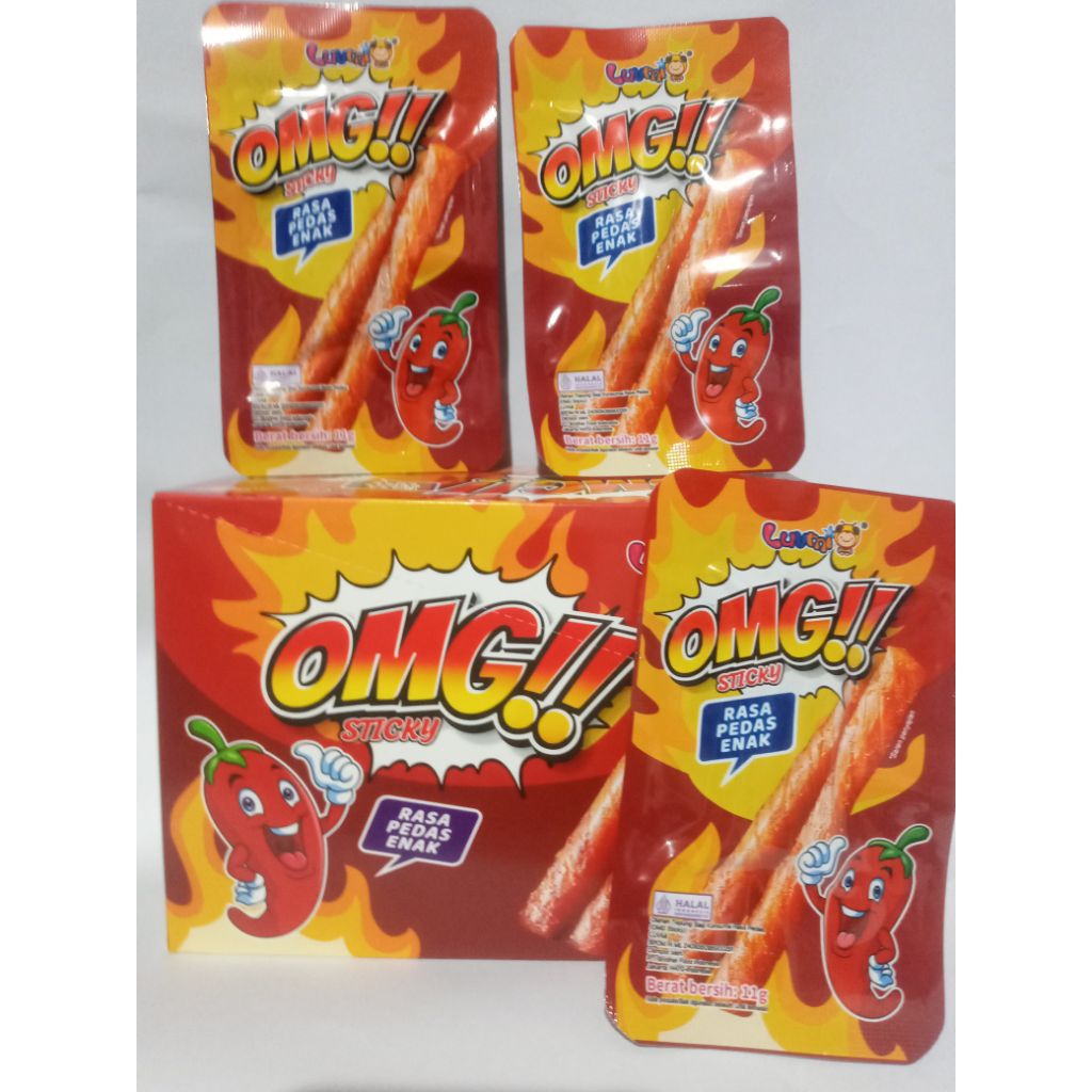 

Snack Halal rasa Pedas Luvmi isi isi 30pcs