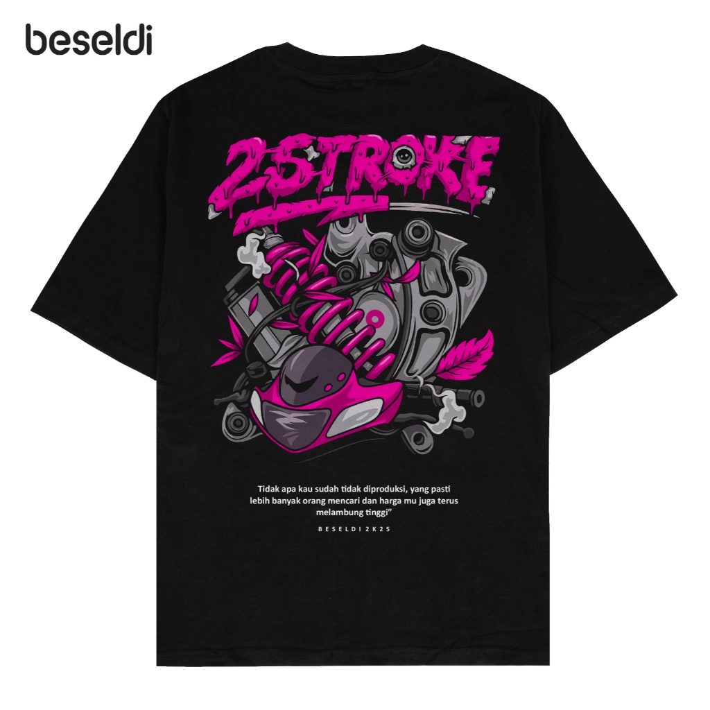 Beseldi - Kaos Baju Distro Racing 2Stroke Two Stroke Magenta Edition 2 Tak Lovers Indonesia Motor He