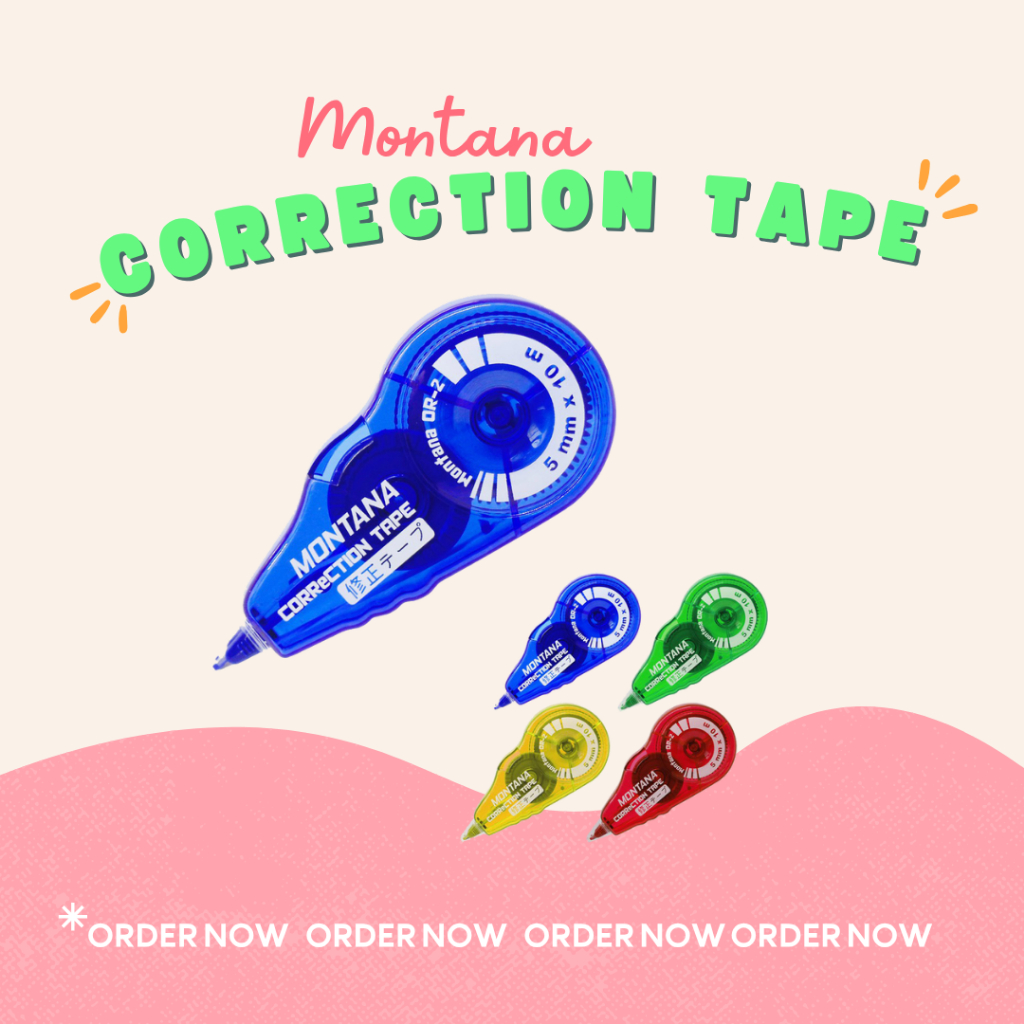 

Correction Tape / Pita Koreksi / Tipex Kertas Montana OR-02