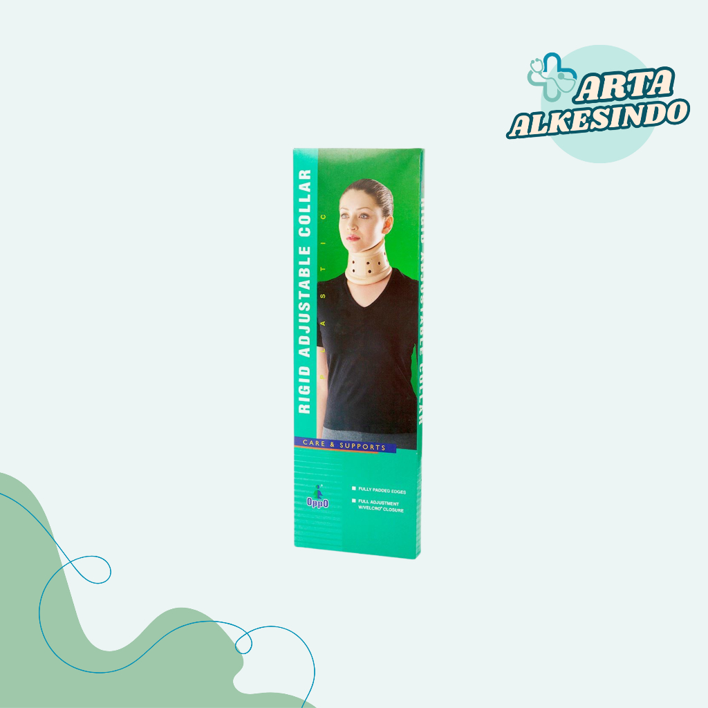 Rigid Adjustable Collar Oppo 4090 / Penyangga Leher Medis – Penyangga Leher Cedera & Terapi Tulang L