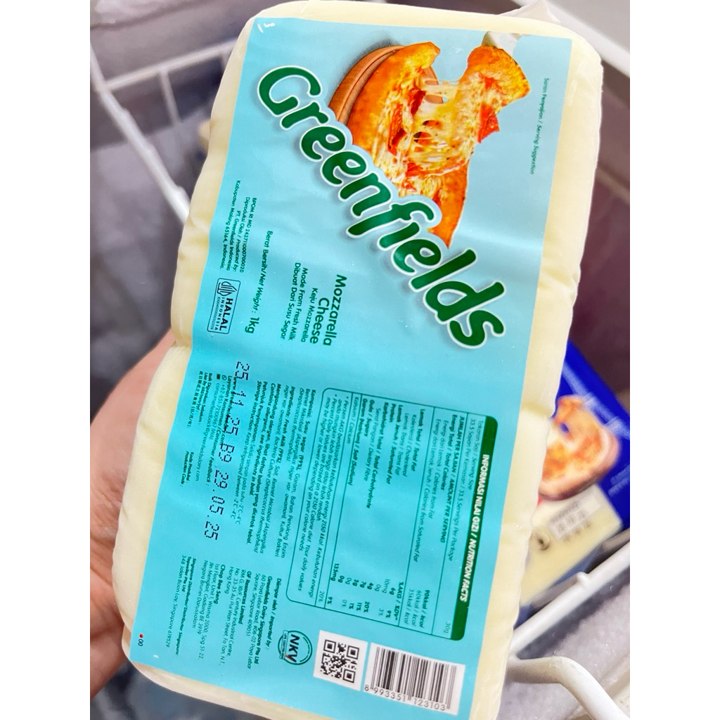 

GreenFields Keju Mozzarella 1kg