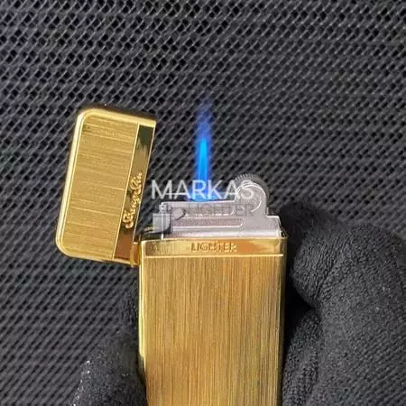 Korek Api ST Dupont Ligne 2 – Desain Garis Vertikal Cling Premium Gas Isi Ulang