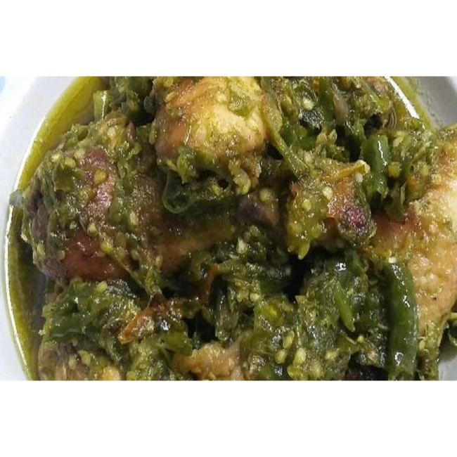 

Ayam Cabe Ijo Padang 8 potong / ayam cabai hijau siap saji