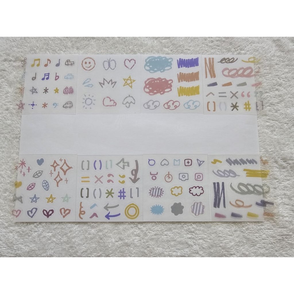 

(Baca Deskripsi) Transparent Deco Sticker/Planner Sticker 1 for Journal & Scrapbook