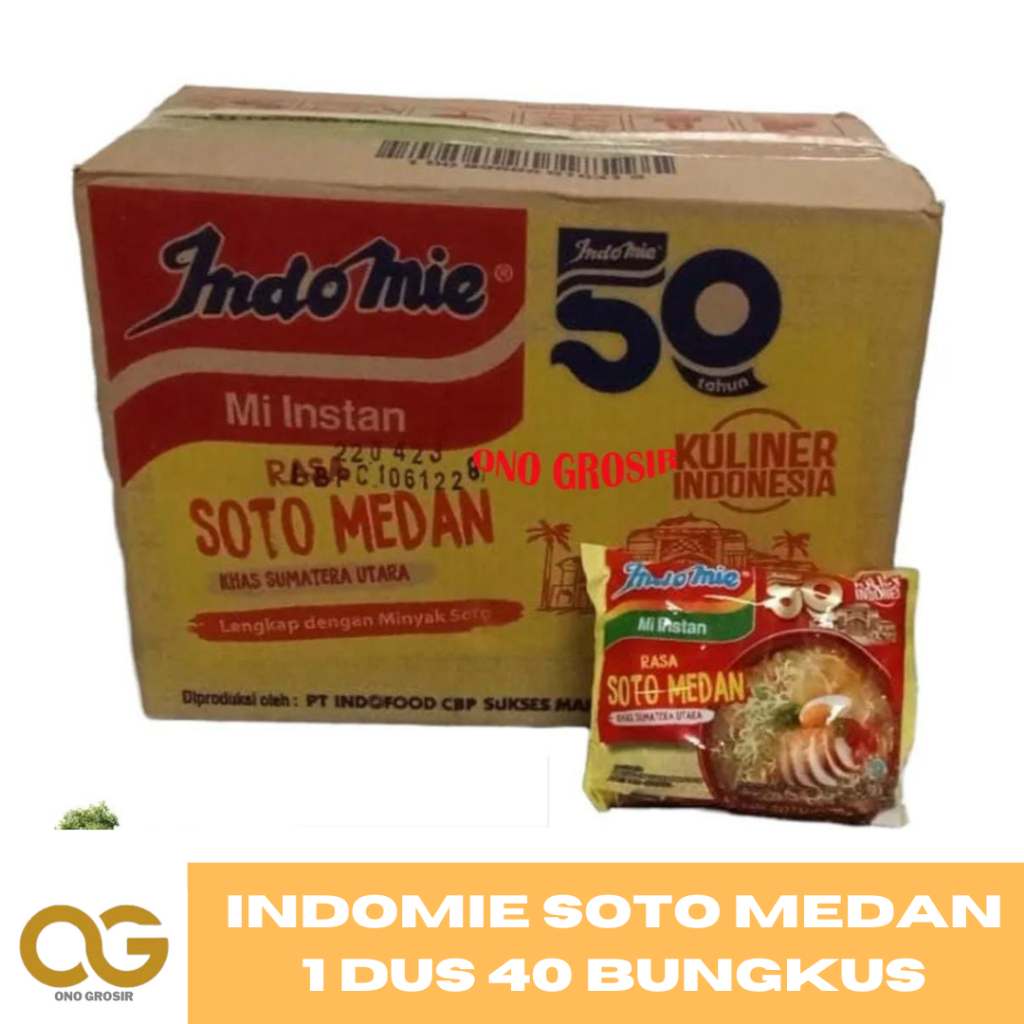 

INDOMIE SOTO MEDAN 1 Dus Isi 40 Bungkus - ONO GROSIR
