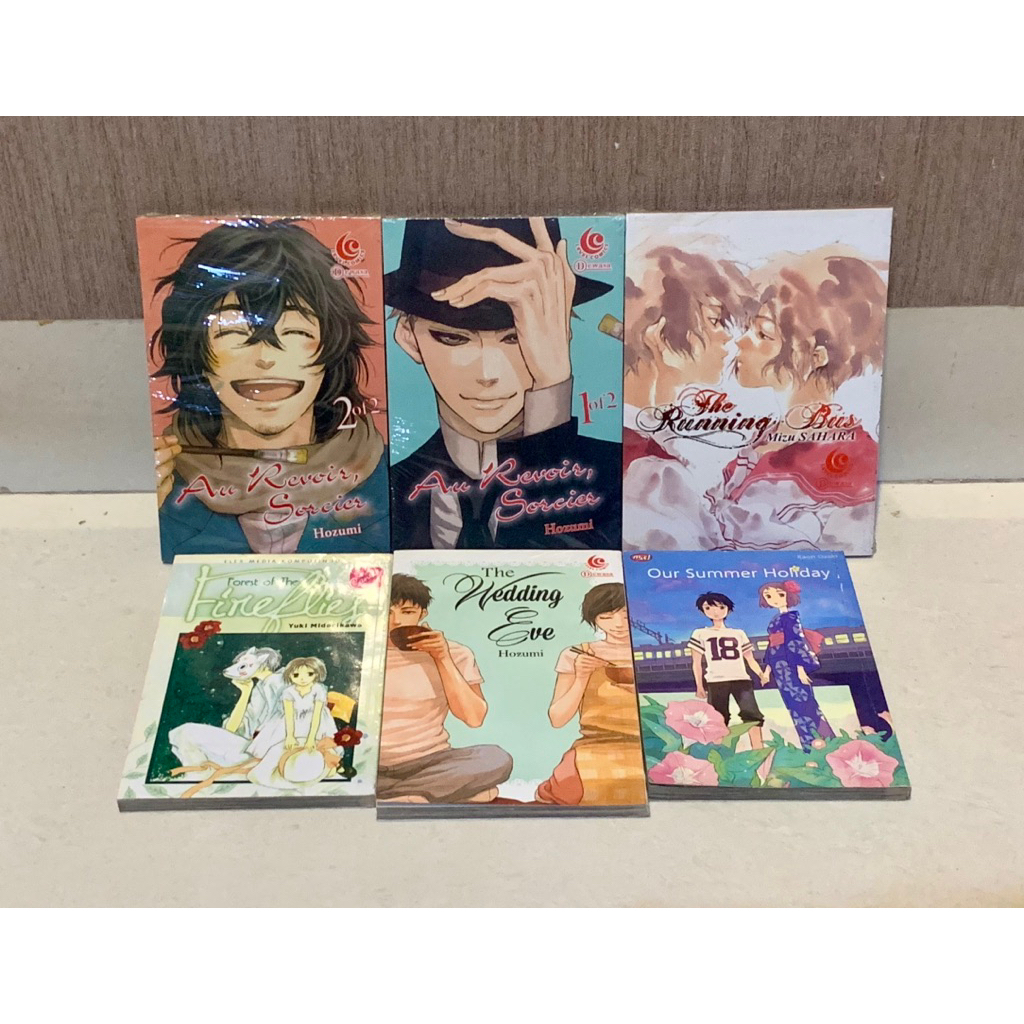 Komik Manga Set Heart Warming Au Revoir Sorcier 1-2, The Running Bus, Forest of Fireflies, The Weddi