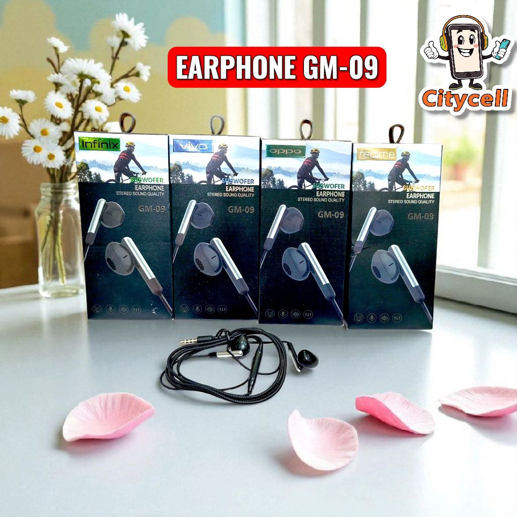Handsfree Headset Xiaomi GM-09 Earphone Kabel Mic Suara Jernih Bass Musik HP