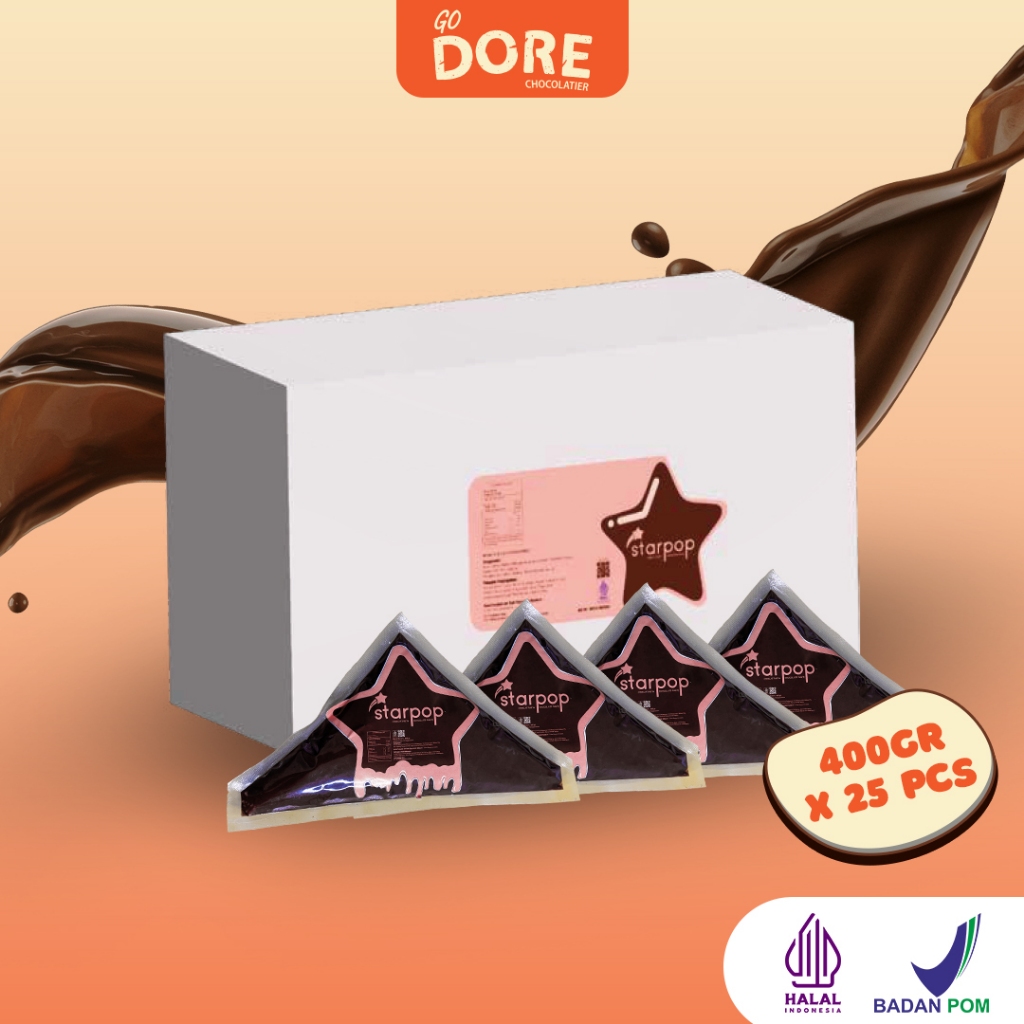 

STARPOP Cokelat Pasta - Topping Kue Cokelat - 400 gr x 25 PCS
