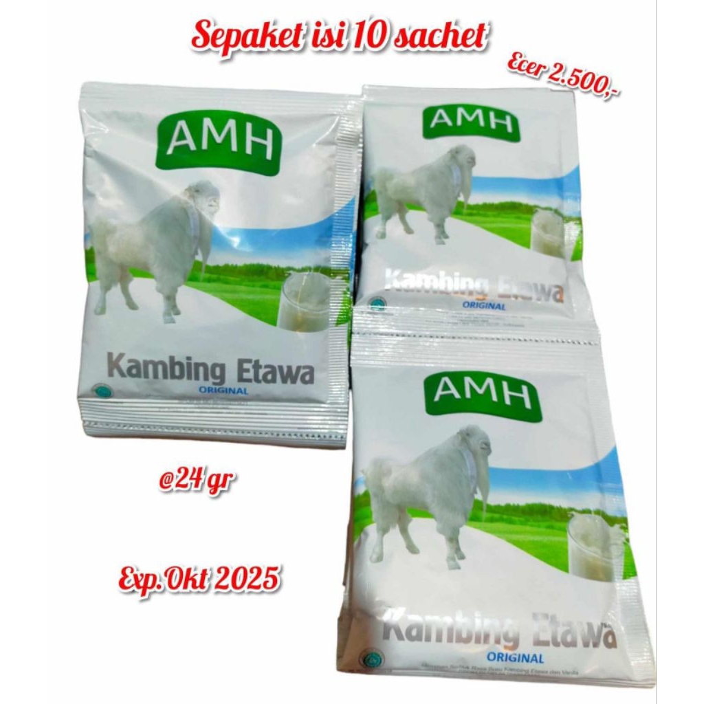 

Susu Amh Kambing Etawa 23gr Renteng 10 sachet