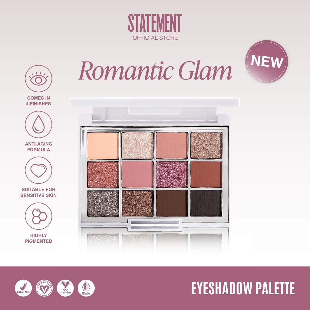 Statement Beauty Romantic Glam Eyeshadow Palette
