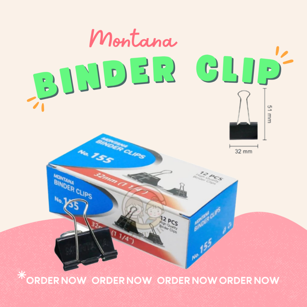 

Binder Clip No.107 / No.260 / No.111 / No.200 / No.155 Klip Penjepit Kertas
