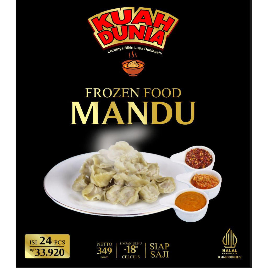 

KUAH DUNIA - Frozen Food Mandu Isi 24 pcs