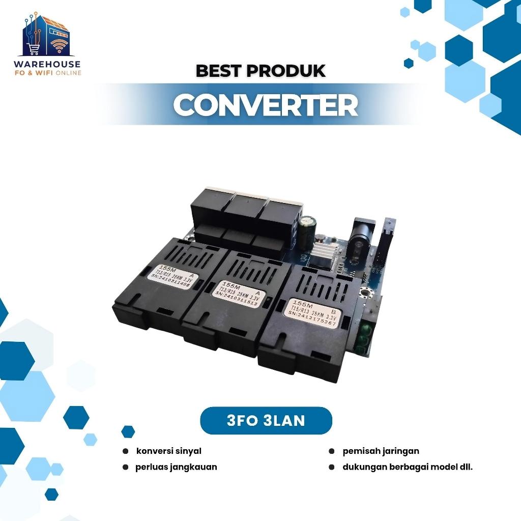 MEDIA CONVERTER 3FO 3LAN PCB