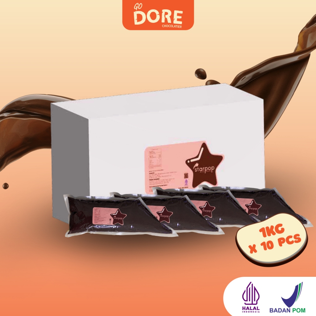 

STARPOP Cokelat Pasta - Topping Kue Cokelat - 1 kg x 10 PCS